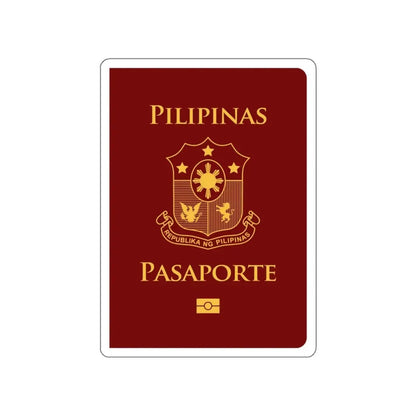Philippine Passport STICKER Vinyl Die-Cut Decal 4 Inch - The Sticker Space