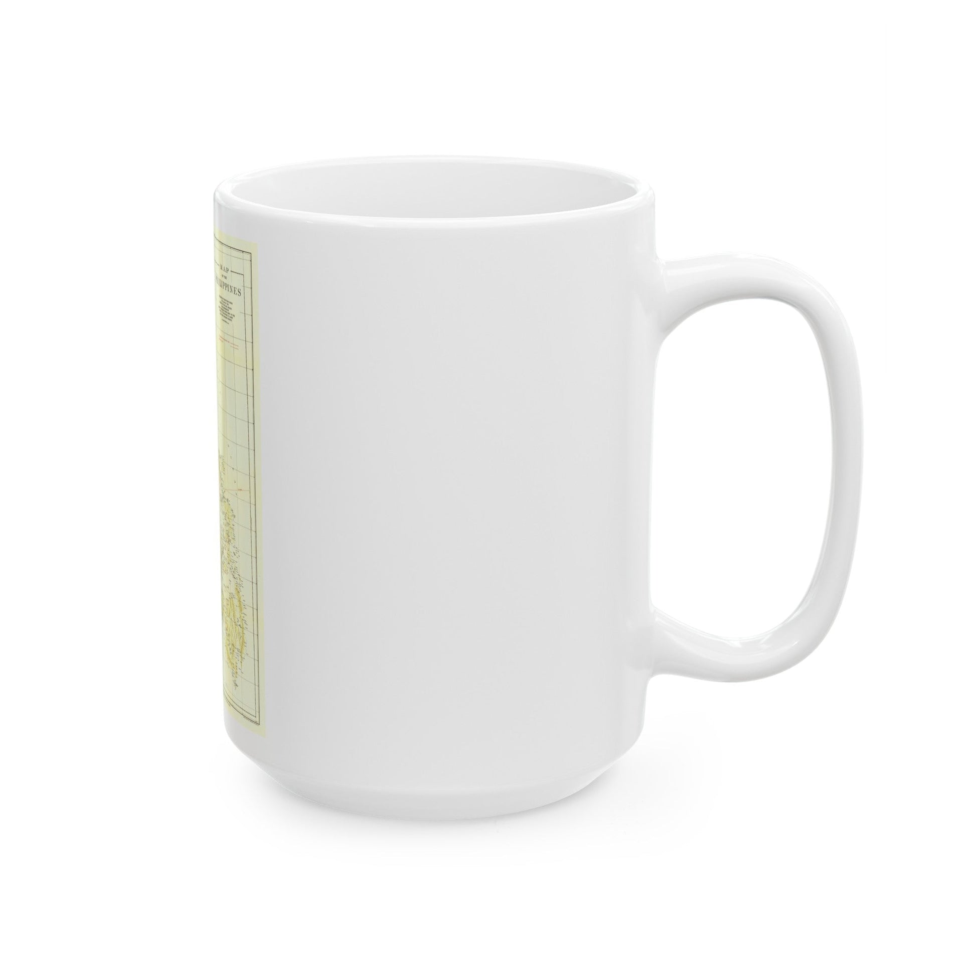 Philippines, The (1905) (Map) White Coffee Mug-The Sticker Space