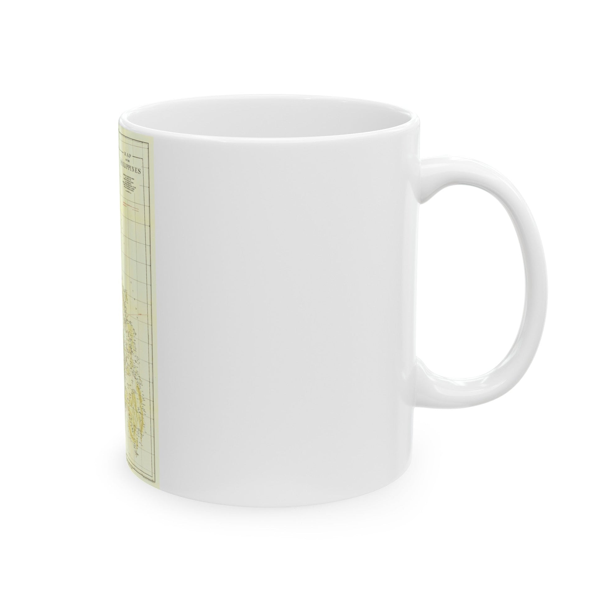 Philippines, The (1905) (Map) White Coffee Mug-The Sticker Space