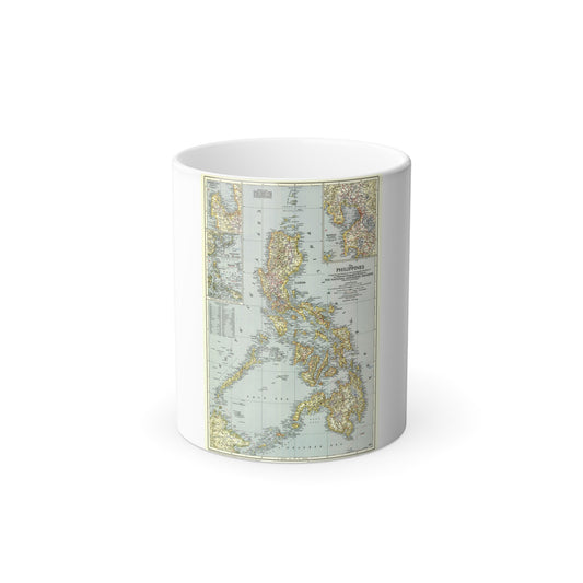 Philippines, The (1945) (Map) Color Changing Mug 11oz-11oz-The Sticker Space