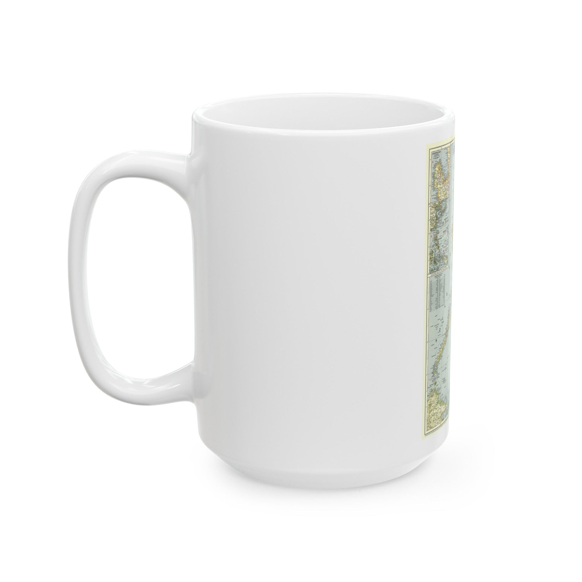 Philippines, The (1945) (Map) White Coffee Mug-The Sticker Space