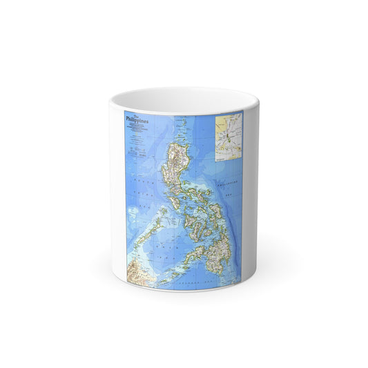 Philippines, The (1986) (Map) Color Changing Mug 11oz-11oz-The Sticker Space