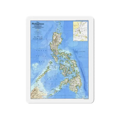 Philippines, The (1986) (Map) Refrigerator Magnet 2 Inch Die-Cut - The Sticker Space
