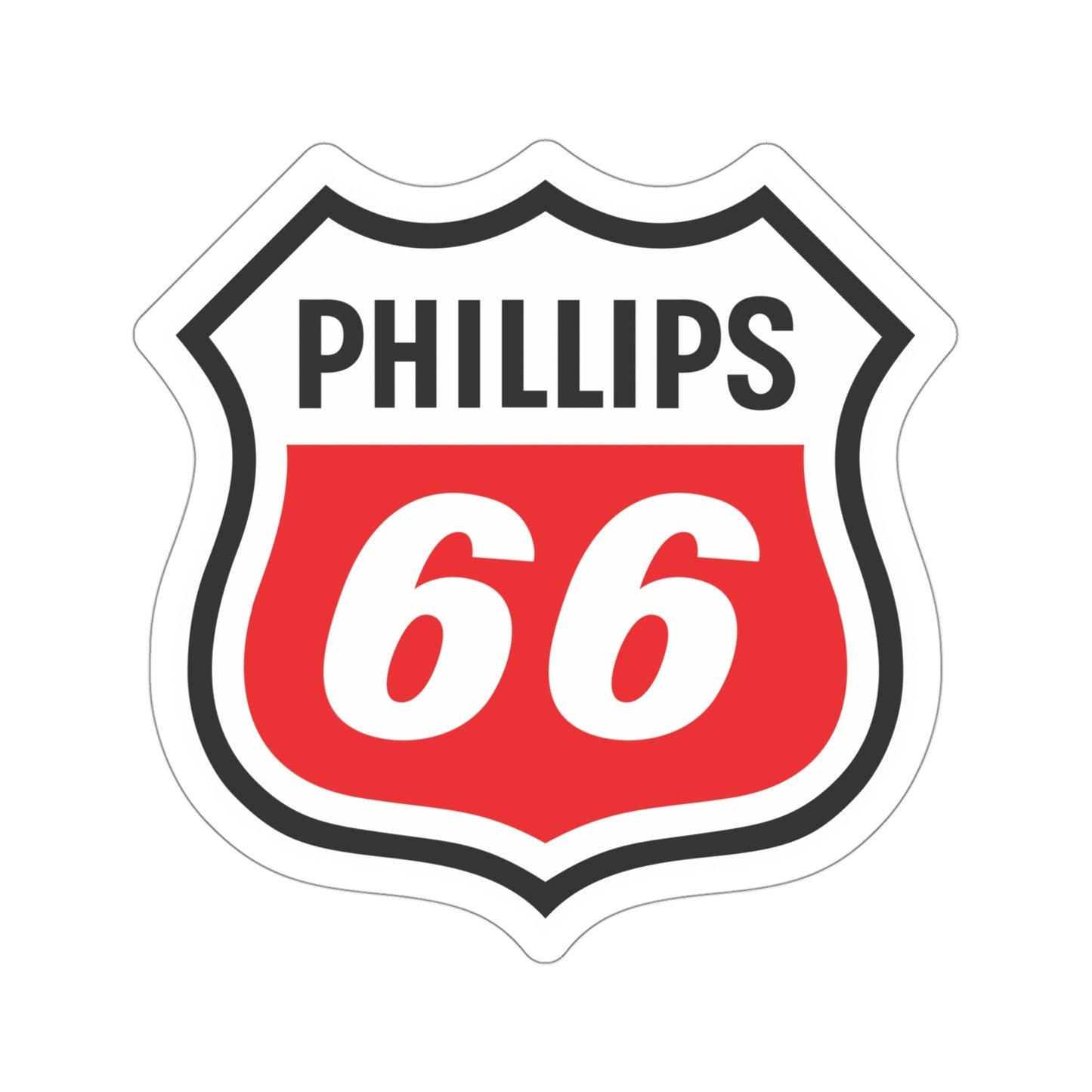 Phillips 66 Logo STICKER Vinyl Die-Cut Decal-4 Inch-The Sticker Space