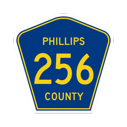 Phillips County Route 256 AR (Arkansas) (Road Sign) STICKER Vinyl Kiss-Cut Decal 2 Inch White - The Sticker Space