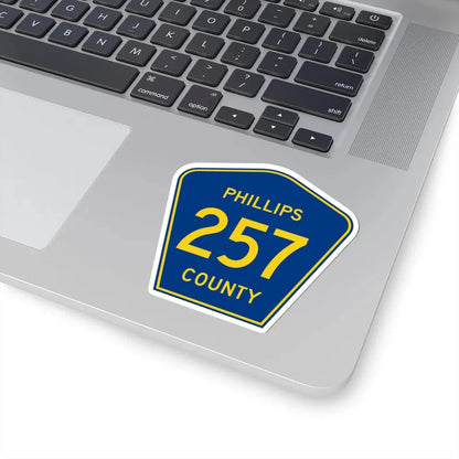Phillips County Route 257 AR (Arkansas) (Road Sign) STICKER Vinyl Kiss-Cut Decal - The Sticker Space