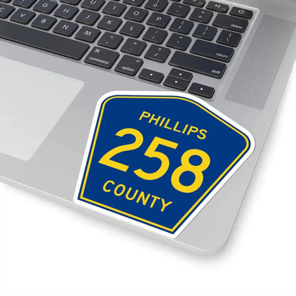 Phillips County Route 258 AR (Arkansas) (Road Sign) STICKER Vinyl Kiss-Cut Decal - The Sticker Space