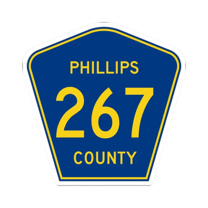 Phillips County Route 267 AR (Arkansas) (Road Sign) STICKER Vinyl Kiss-Cut Decal 2 Inch White - The Sticker Space