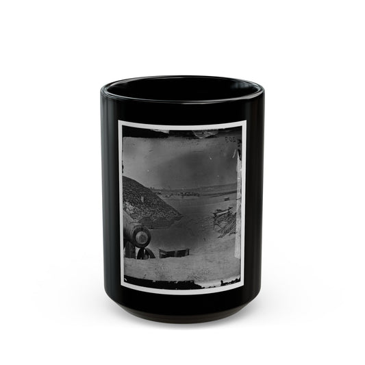 Phillips Island, S.C. Fort Beauregard (U.S. Civil War) Black Coffee Mug-15oz-The Sticker Space