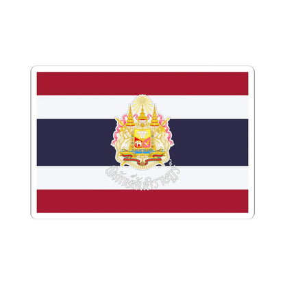 Phithaksantirat flag of the Royal Thai Police (Thailand) STICKER Vinyl Kiss-Cut Decal 6 Inch White - The Sticker Space