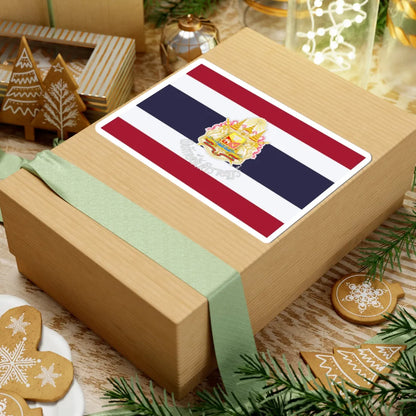 Phithaksantirat flag of the Royal Thai Police (Thailand) STICKER Vinyl Kiss-Cut Decal - The Sticker Space