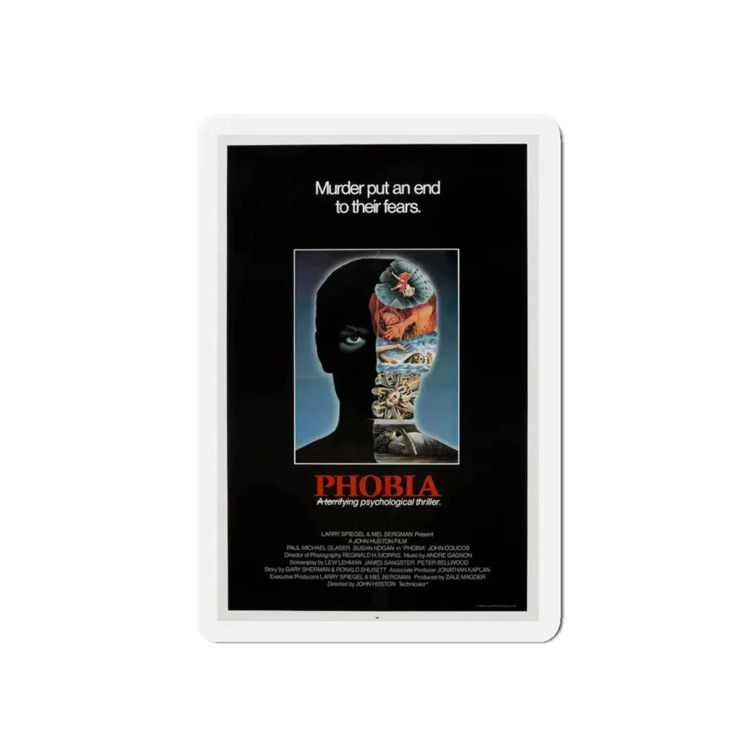PHOBIA 1980 Movie Poster - Refrigerator Magnet - The Sticker Space