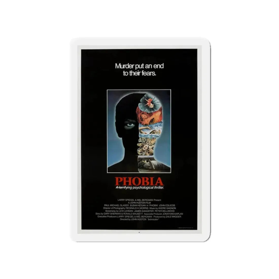 PHOBIA 1980 Movie Poster - Refrigerator Magnet - The Sticker Space