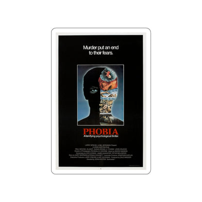 PHOBIA 1980 Movie Poster STICKER Vinyl Die-Cut Decal-White-The Sticker Space