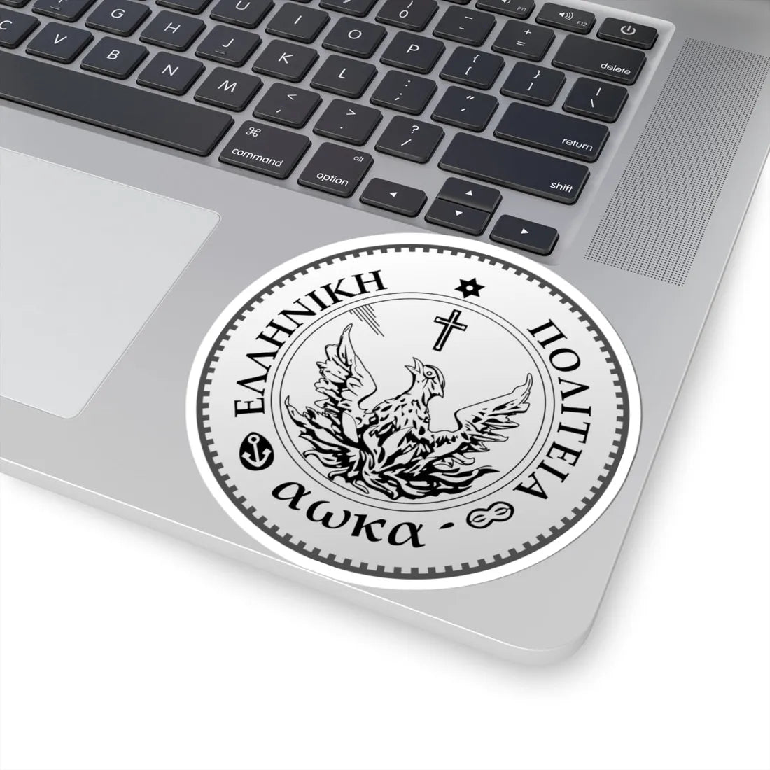 Phoenix Greek coin 1828-1833 Obverse (Greece) (Coat of Arms) STICKER Vinyl Kiss-Cut Decal - The Sticker Space