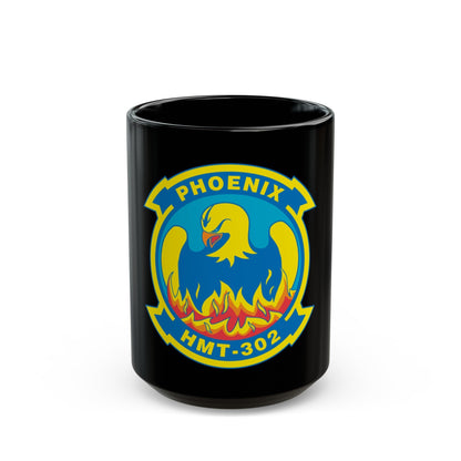 Phoenix HMT 302 (USMC) Black Coffee Mug-15oz-The Sticker Space