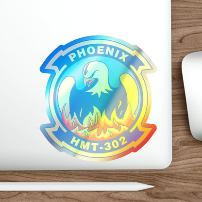 Phoenix HMT 302 (USMC) Holographic STICKER Die-Cut Vinyl Decal-The Sticker Space