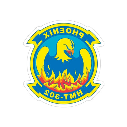 Phoenix HMT 302 (USMC) REVERSE PRINT Transparent Die-Cut STICKER - The Sticker Space