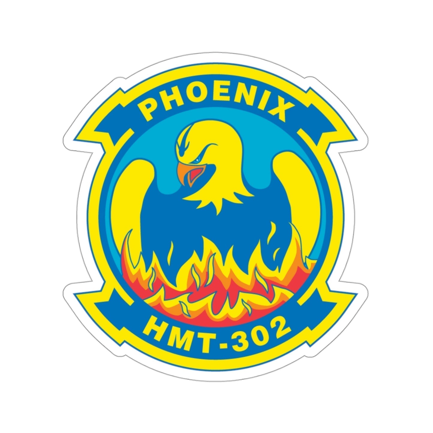 Phoenix HMT 302 (USMC) STICKER Vinyl Die-Cut Decal-3 Inch-The Sticker Space