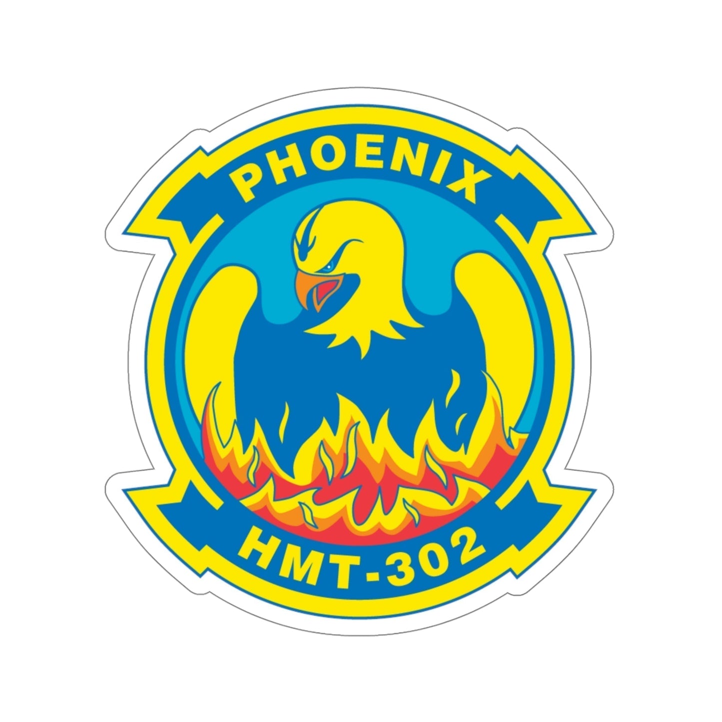 Phoenix HMT 302 (USMC) STICKER Vinyl Die-Cut Decal-5 Inch-The Sticker Space