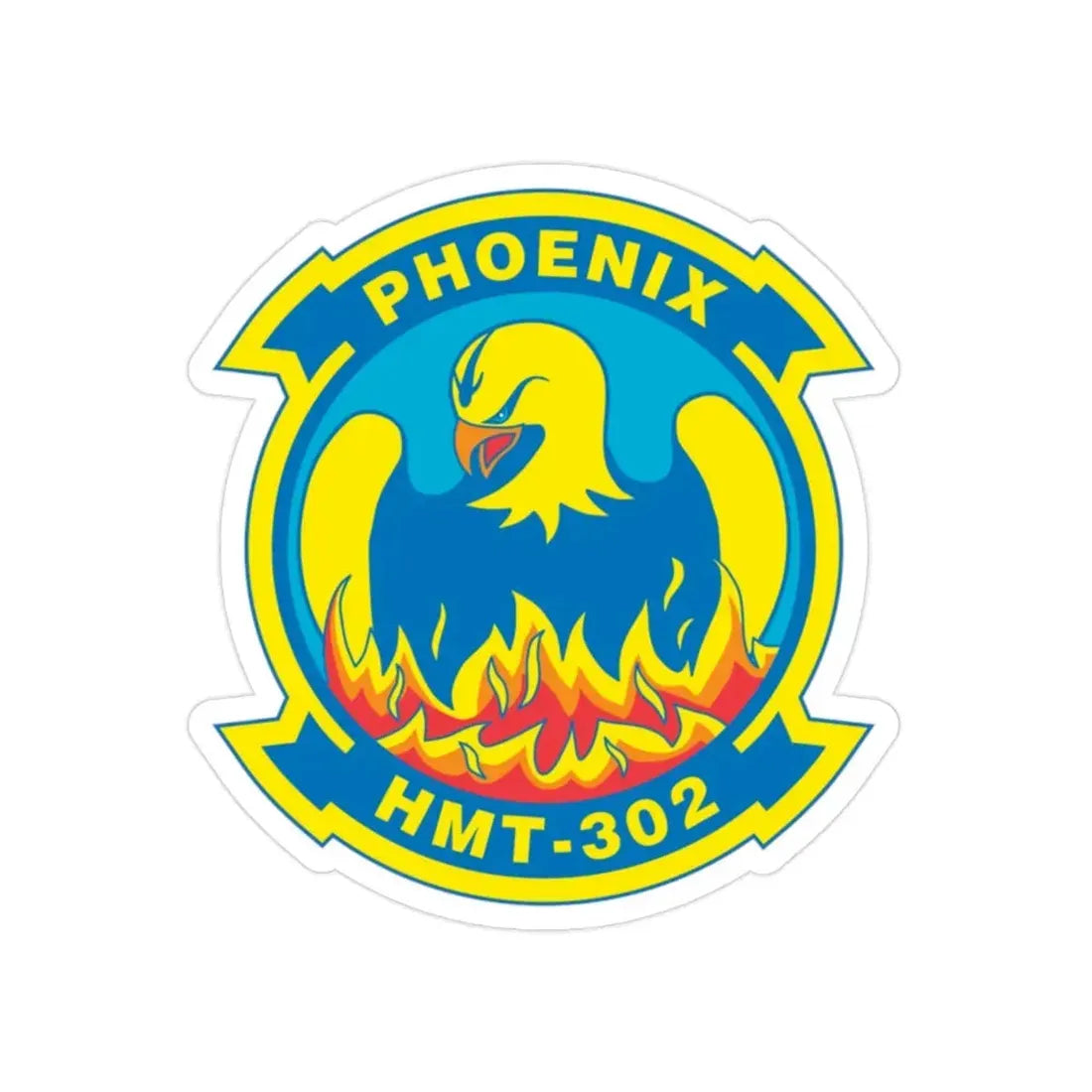 Phoenix HMT 302 (USMC) Transparent STICKER Die-Cut Vinyl Decal 2 Inch - The Sticker Space