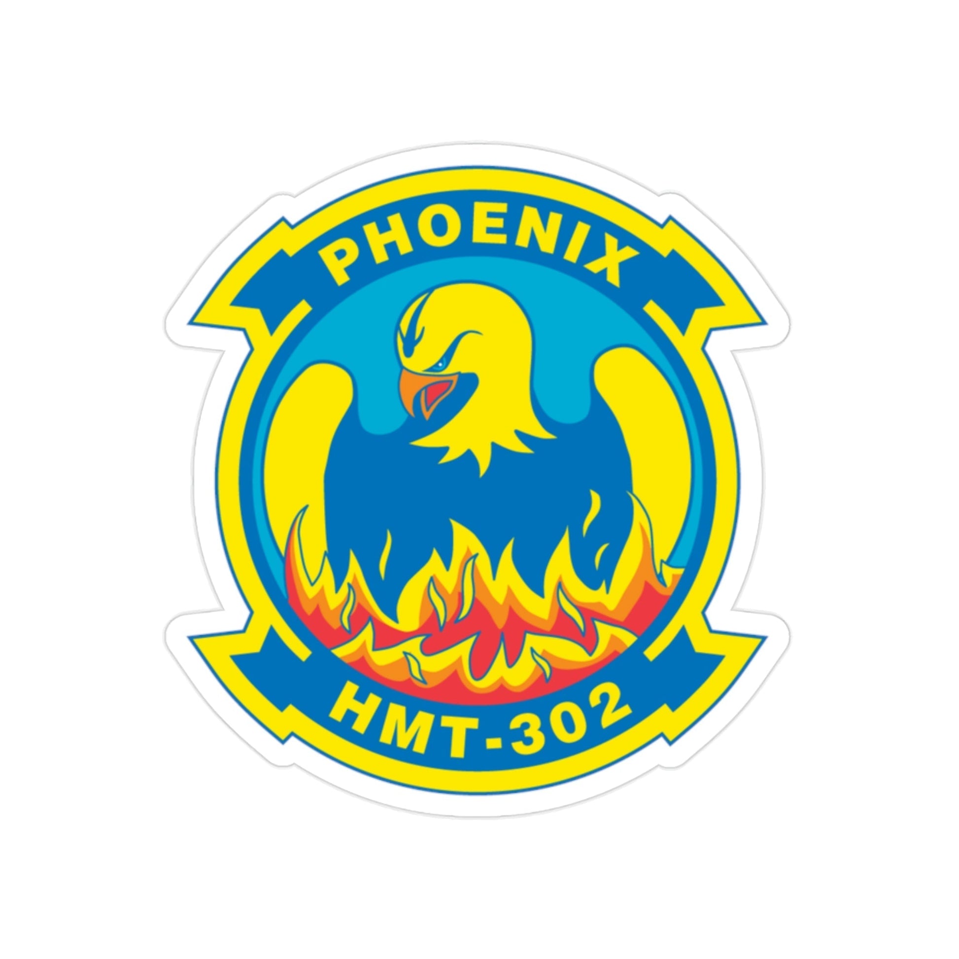 Phoenix HMT 302 (USMC) Transparent STICKER Die-Cut Vinyl Decal-2 Inch-The Sticker Space