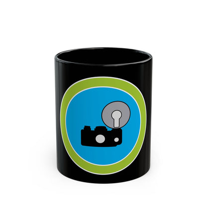 Photography (Boy Scout Merit Badge) Black Coffee Mug-11oz-The Sticker Space