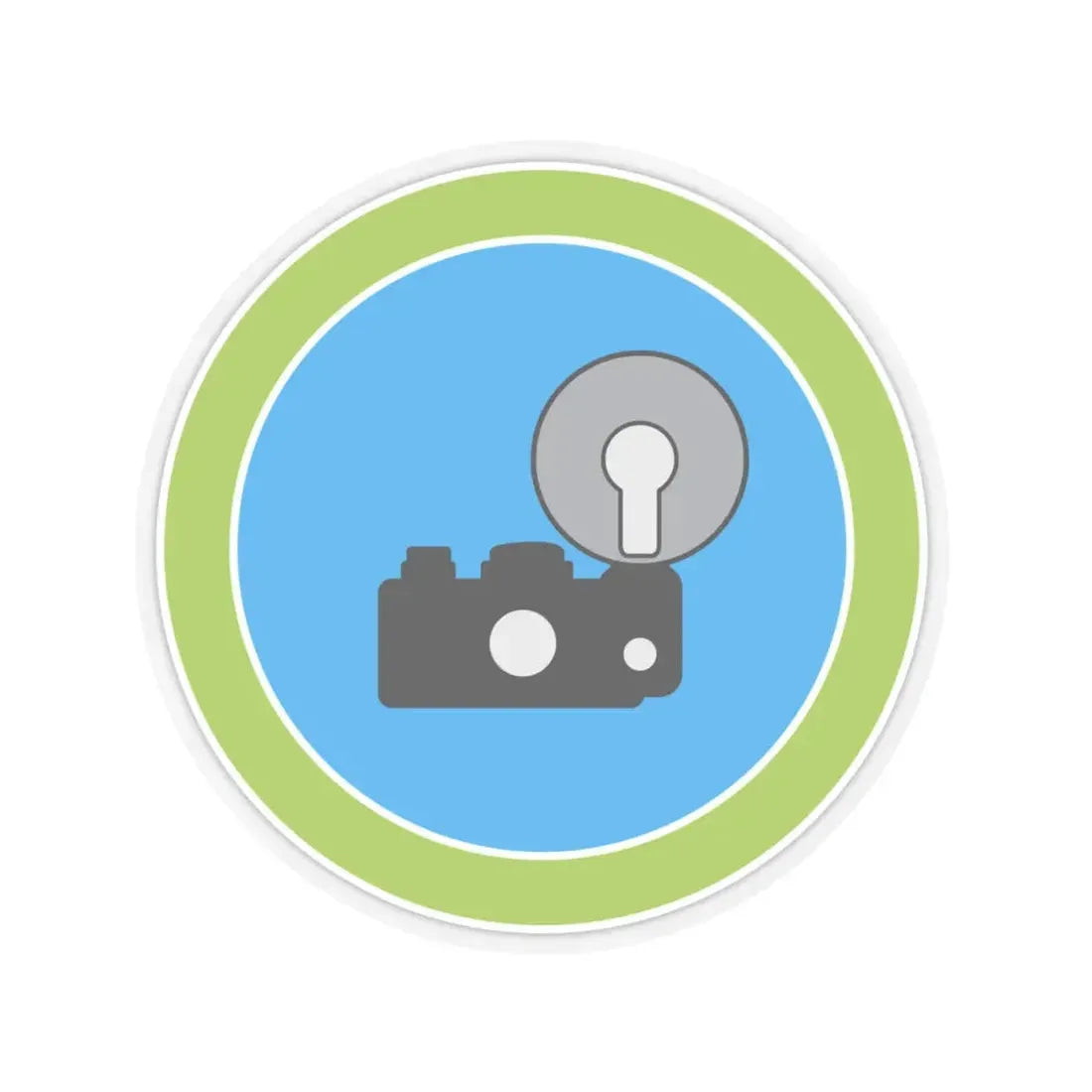 Photography (Boy Scout Merit Badge) STICKER Vinyl Kiss-Cut Decal 4 Inch Transparent - The Sticker Space