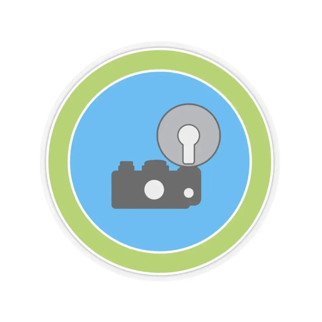Photography (Boy Scout Merit Badge) STICKER Vinyl Kiss-Cut Decal 6 Inch Transparent - The Sticker Space