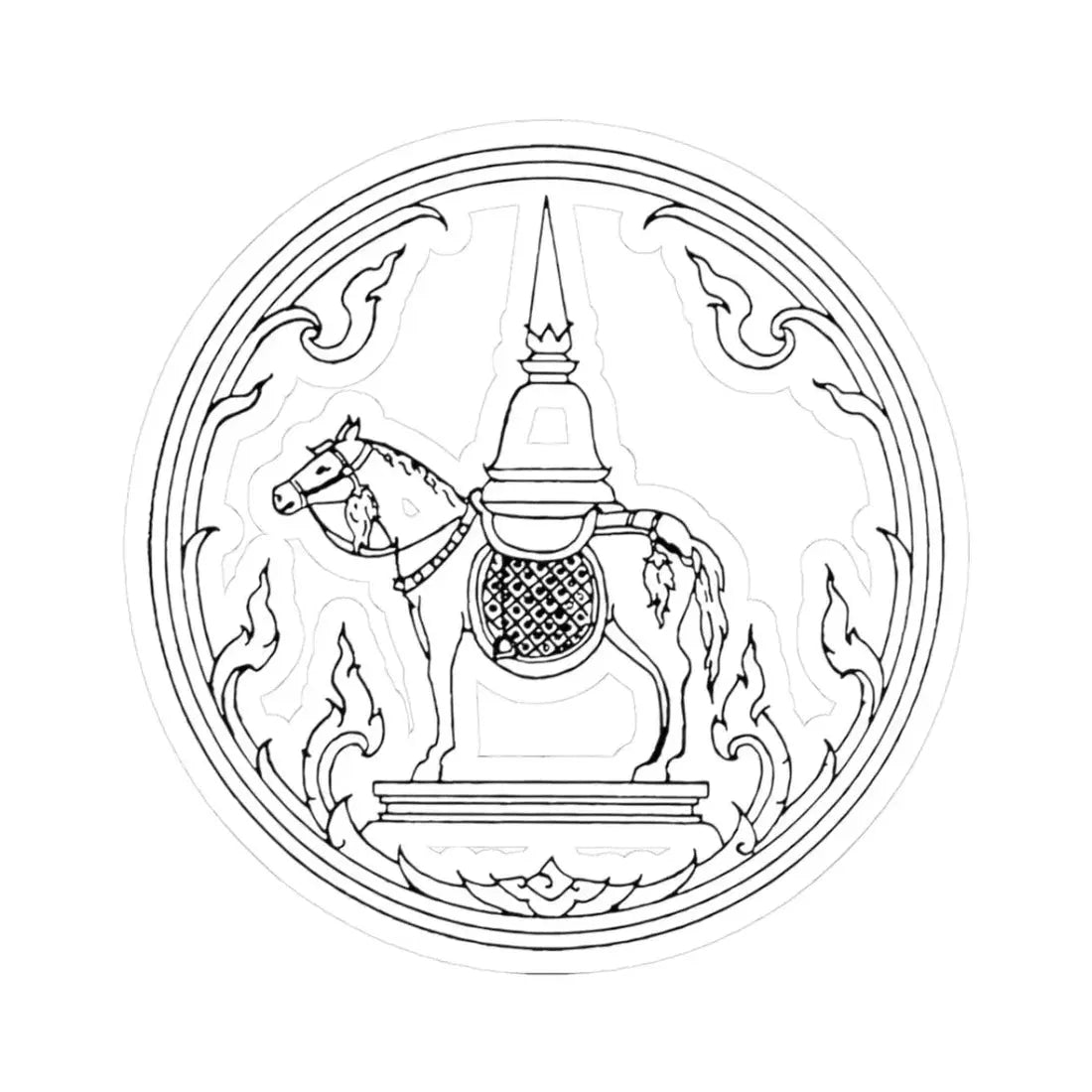 Phrae seal (Thailand) STICKER Vinyl Kiss-Cut Decal 3 Inch White - The Sticker Space