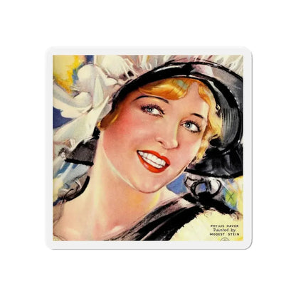 Phyllis Haver (Magazine Illustration) Refrigerator Magnet - The Sticker Space