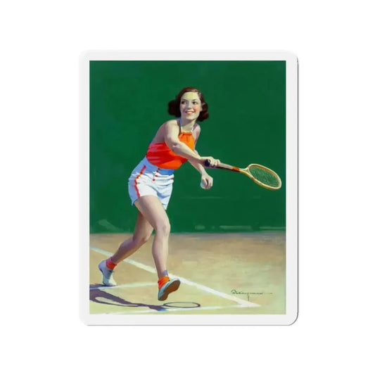 Physical Culture cover, October 1934 (Magazine Illustration) Refrigerator Magnet 2 Inch Die-Cut - The Sticker Space