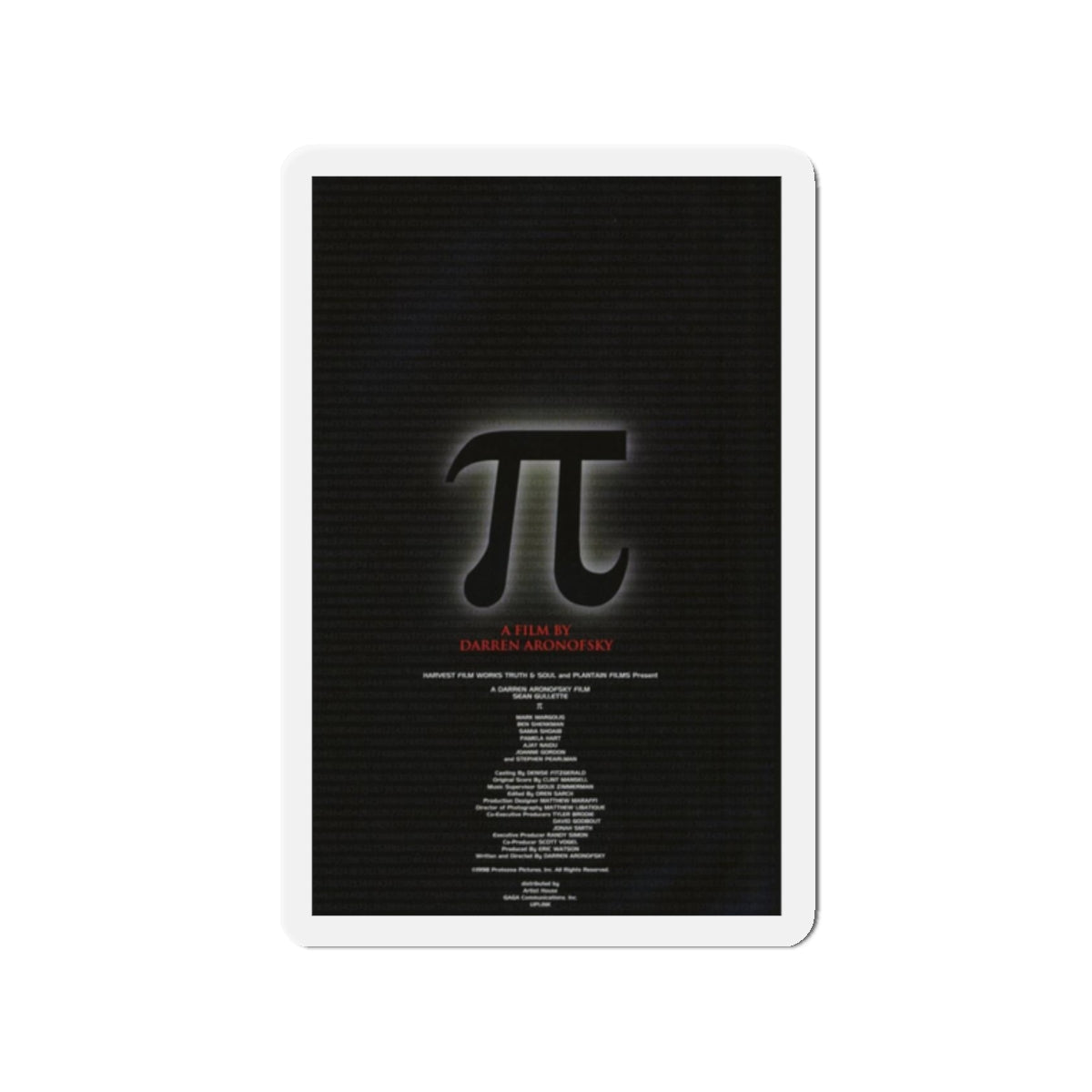 PI 1998 Movie Poster - Refrigerator Magnet-2" x 2"-The Sticker Space