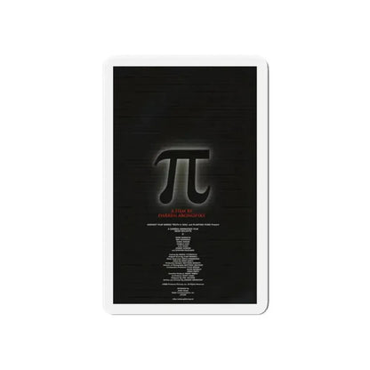 PI 1998 Movie Poster - Refrigerator Magnet 6 Inch Die-Cut - The Sticker Space