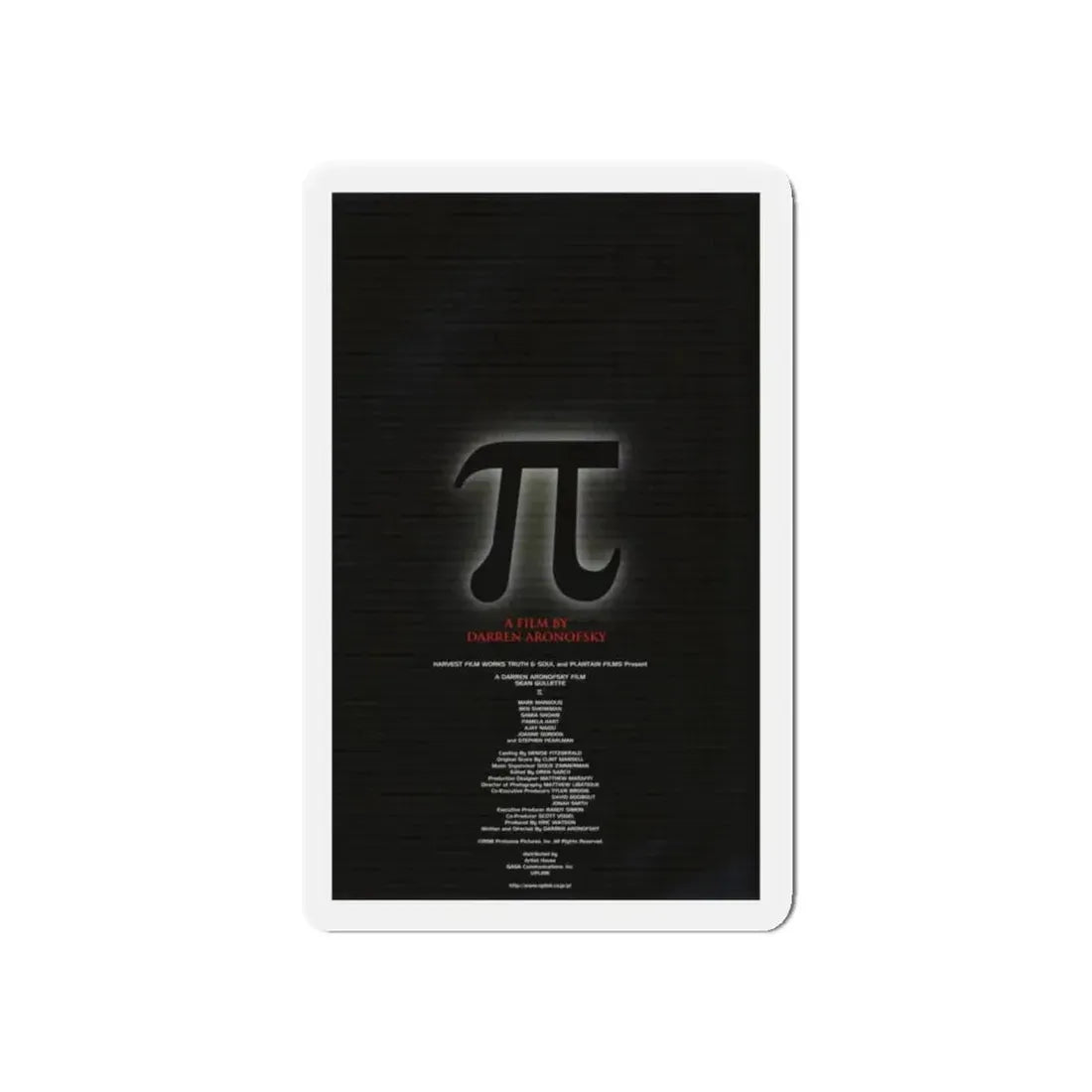 PI 1998 Movie Poster - Refrigerator Magnet - The Sticker Space
