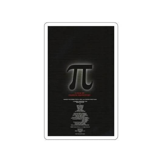 PI 1998 Movie Poster STICKER Vinyl Die-Cut Decal 2 Inch - The Sticker Space