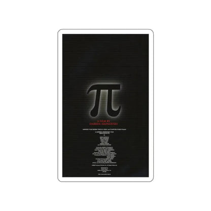 PI 1998 Movie Poster STICKER Vinyl Die-Cut Decal - The Sticker Space