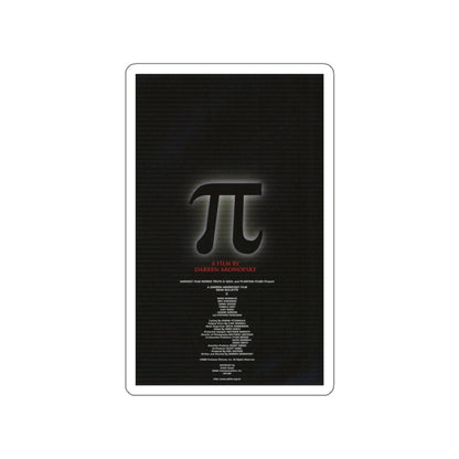 PI 1998 Movie Poster STICKER Vinyl Die-Cut Decal-White-The Sticker Space