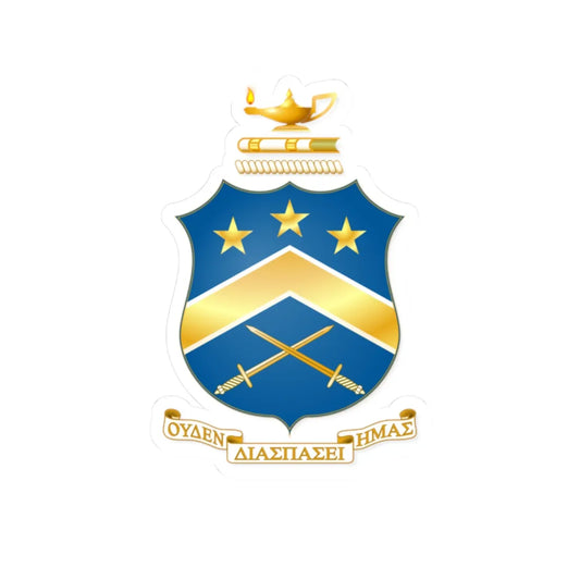 Pi Kappa Phi coat of arms  2014 (United States) (Coat of Arms) STICKER Vinyl Kiss-Cut Decal 2 Inch White - The Sticker Space