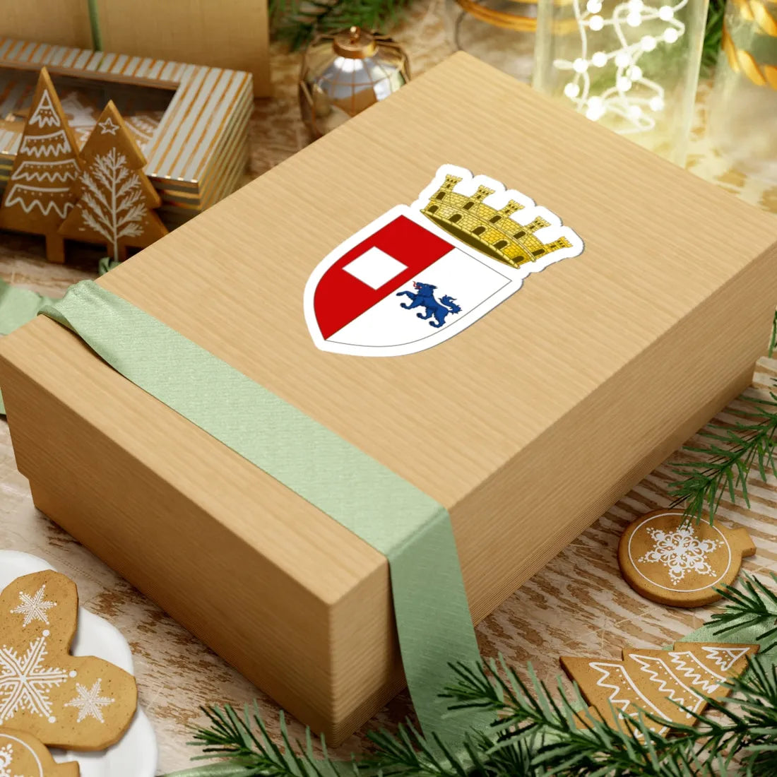 Piacenza-Stemma (Italy) (Coat of Arms) STICKER Vinyl Kiss-Cut Decal - The Sticker Space