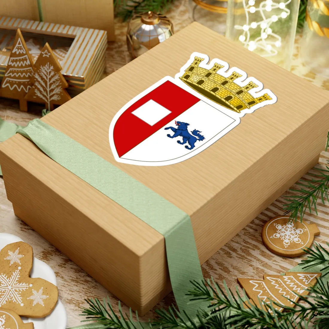 Piacenza-Stemma (Italy) (Coat of Arms) STICKER Vinyl Kiss-Cut Decal - The Sticker Space