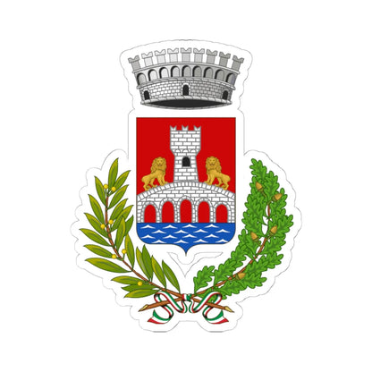 Piana Crixia-Stemma (Italy) (Coat of Arms) STICKER Vinyl Kiss-Cut Decal 6 Inch White - The Sticker Space