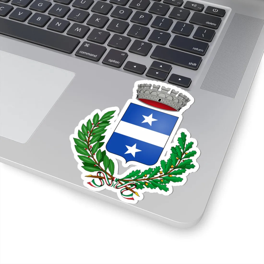 Piana di Monte Verna-Stemma (Italy) (Coat of Arms) STICKER Vinyl Kiss-Cut Decal - The Sticker Space