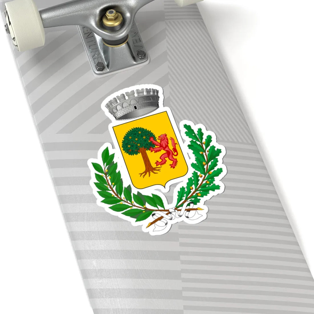 Piancastagnaio-Stemma (Italy) (Coat of Arms) STICKER Vinyl Kiss-Cut Decal - The Sticker Space