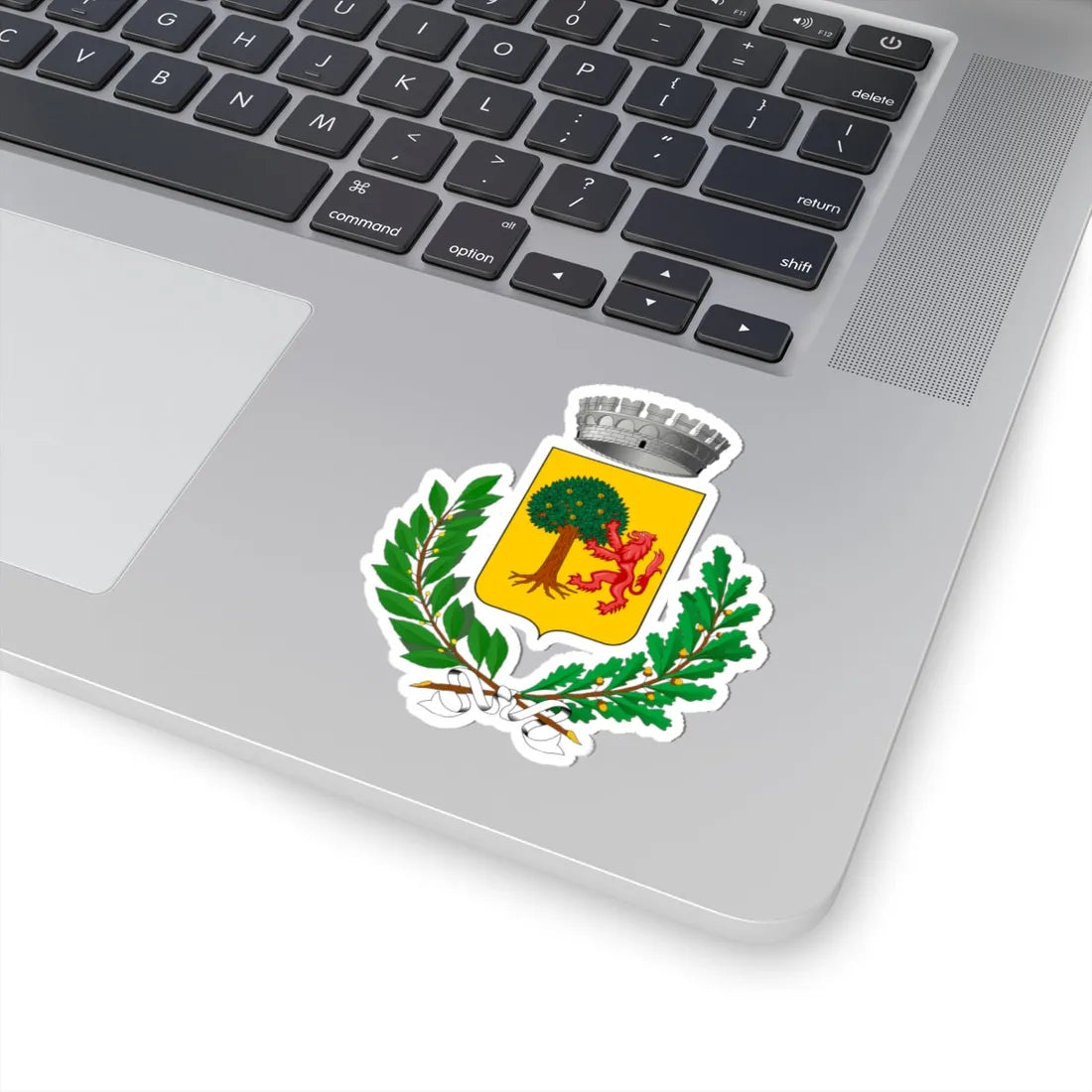 Piancastagnaio-Stemma (Italy) (Coat of Arms) STICKER Vinyl Kiss-Cut Decal - The Sticker Space