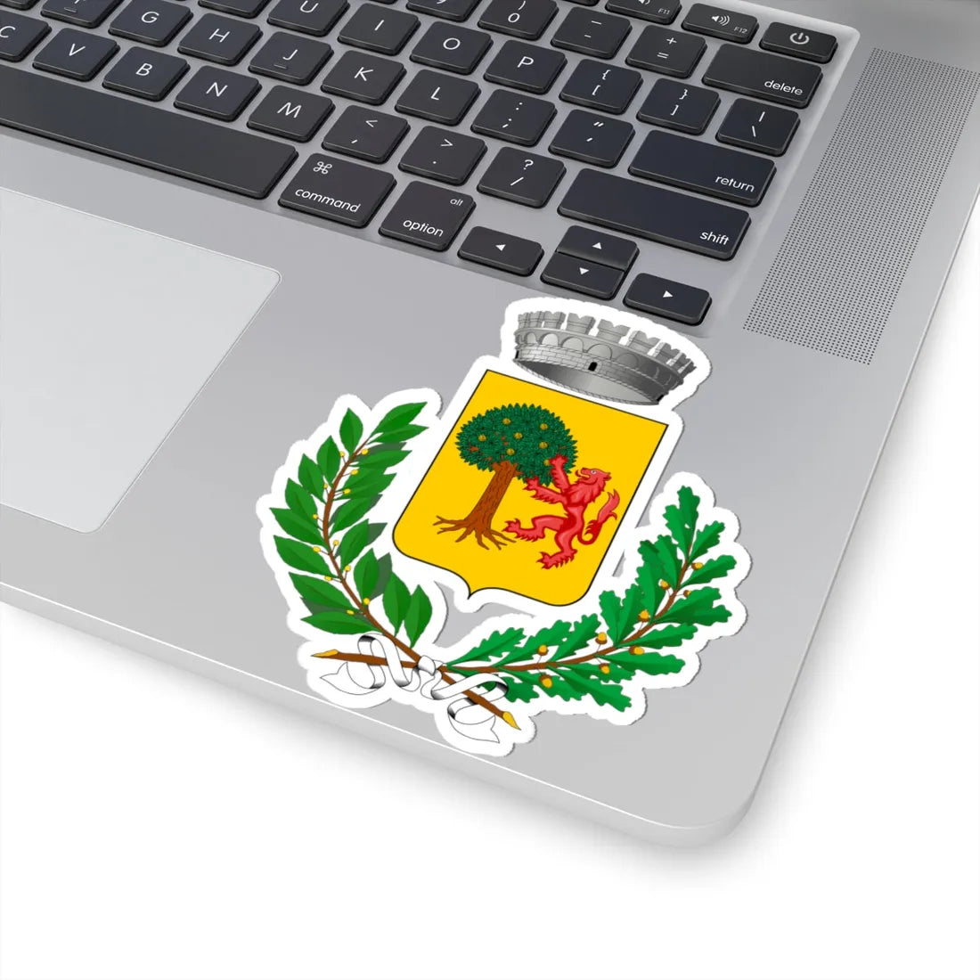 Piancastagnaio-Stemma (Italy) (Coat of Arms) STICKER Vinyl Kiss-Cut Decal - The Sticker Space