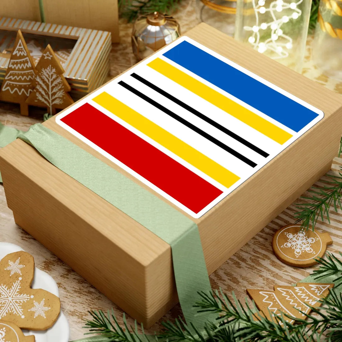 Piatykhatky flag (Ukraine) STICKER Vinyl Kiss-Cut Decal - The Sticker Space