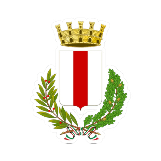 Piazza Armerina-Stemma (Italy) (Coat of Arms) STICKER Vinyl Kiss-Cut Decal 2 Inch White - The Sticker Space