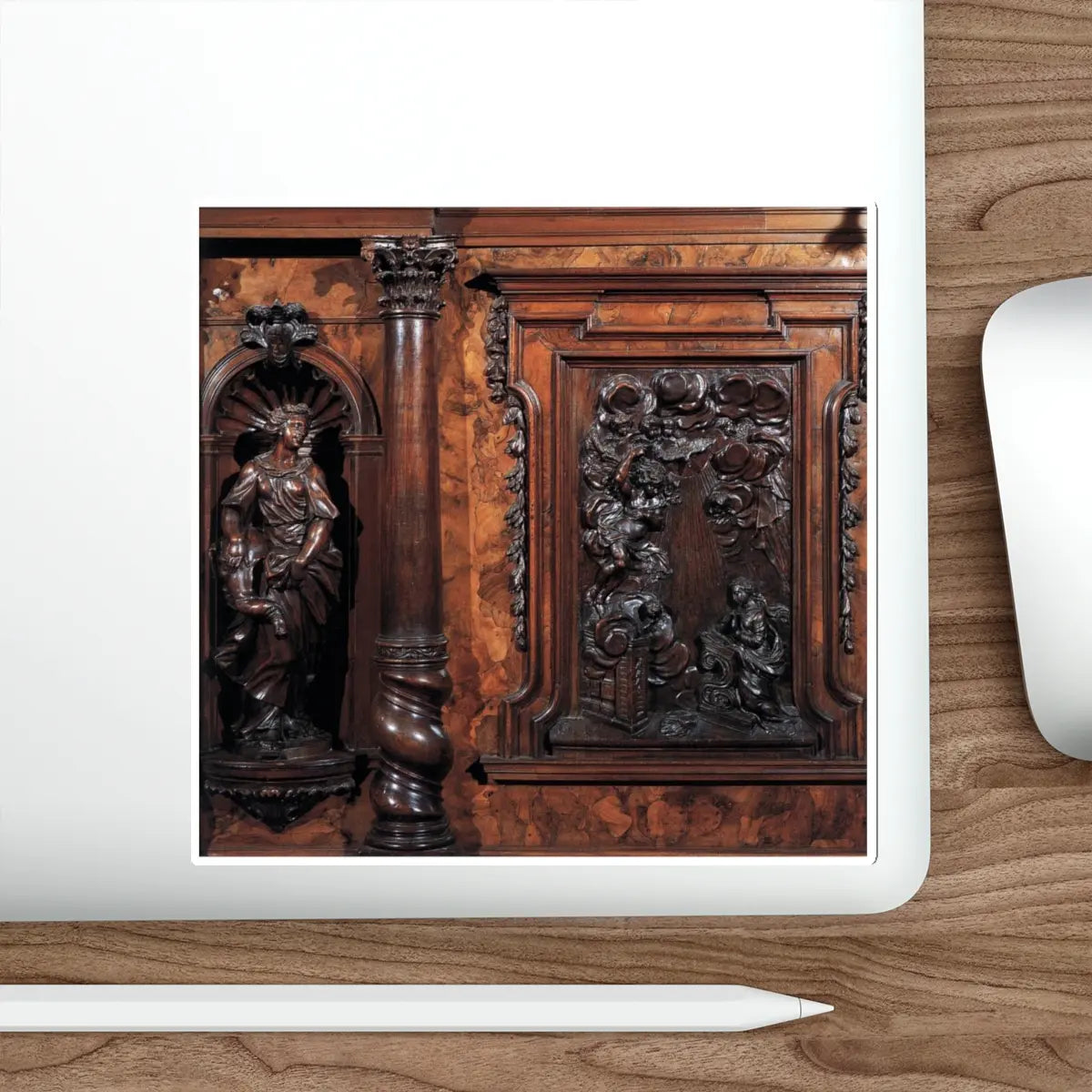 SKU:12880773527559545400 Sticker types:White Shape:Die-Cut Sizes:6" × 6"
