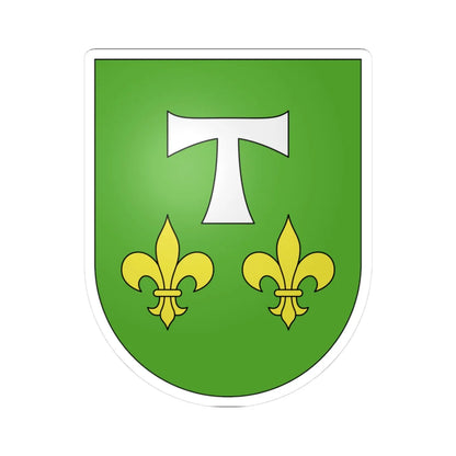 Piazzogna-coat of arms (Switzerland) (Coat of Arms) STICKER Vinyl Kiss-Cut Decal 3 Inch White - The Sticker Space